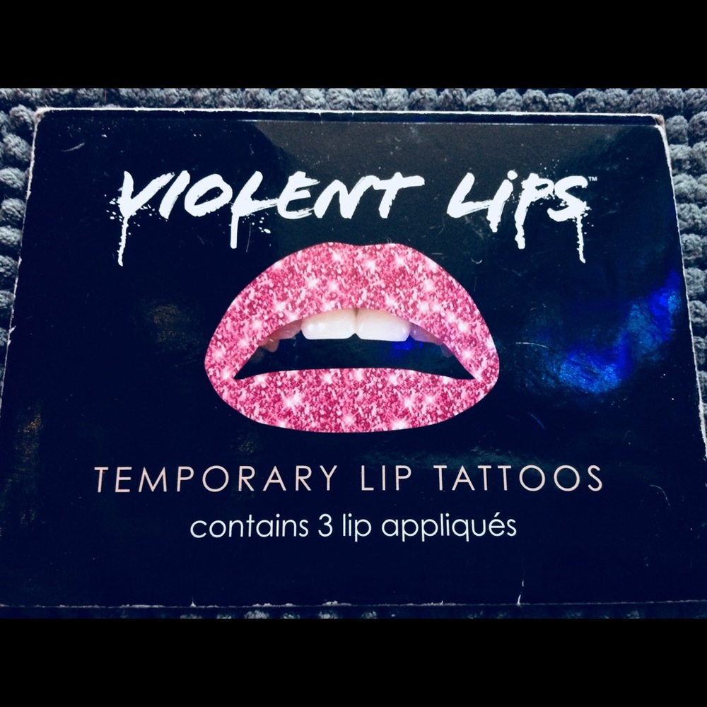 NIB Violent Lips 3 pack temporary lip tattoos